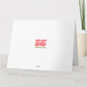 Carte pliable d'anniversaire joyeux aux légumes (Dos)