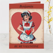 Carte pliable éditable de jour de la Saint-Valenti (Fleur jaune)