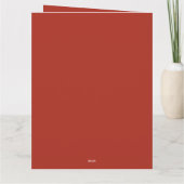 Carte pliable éditable de jour de la Saint-Valenti (Dos)