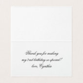 Carte pliante Merci d'anniversaire (Inside Unfolded)