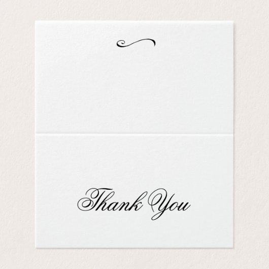 Carte pliante Merci d'anniversaire (Outside Unfolded)