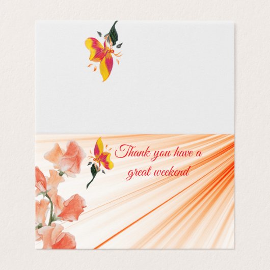 Carte pliée (Outside Unfolded)