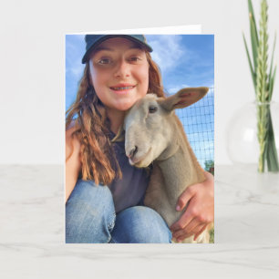 Carte pliée 5 pouces x 7 pouces Scout aime Addi