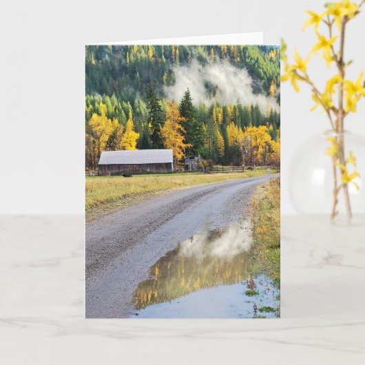 Carte pliée 5 pouces x 7 pouces || Sunny Fall Pudd (Fleur jaune)