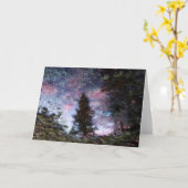 Carte pliée 7 po x 5 po|| Puddle Sunset (Fleur jaune)