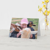 Carte pliée 7 pouces x 5 pouces || À La Goate (Fleur jaune)