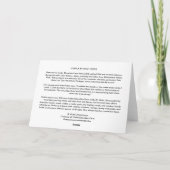 Carte pliée 7 pouces x 5 pouces || Balade À Sage C (Dos)