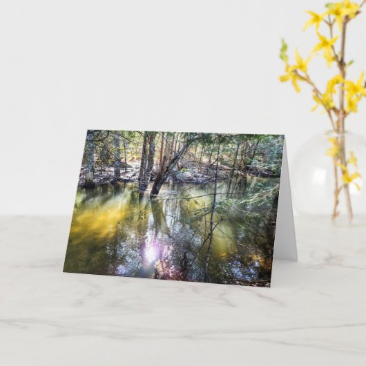 Carte pliée 7 pouces x 5 pouces || Balade À Sage C (Fleur jaune)