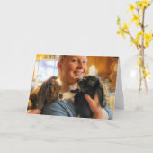 Carte pliée 7 pouces x 5 pouces || Enfants dans la (Fleur jaune)