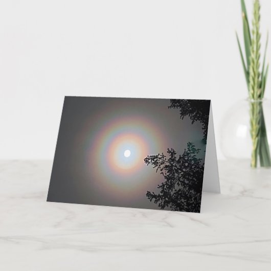 Carte pliée 7 pouces x 5 pouces || Halo de la lune (Devant)