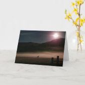 Carte pliée 7 pouces x 5 pouces || Moon Deer (Fleur jaune)