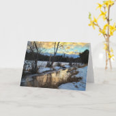 Carte pliée 7 pouces x 5 pouces || Réflexion du ru (Fleur jaune)