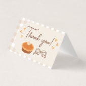 Carte pliée à tarte Merci (Front)