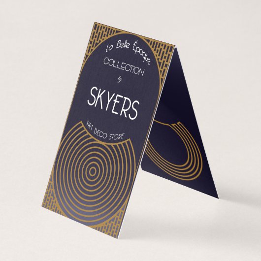Carte pliée Art déco (Back)