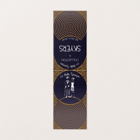 Carte pliée Art déco (Outside Unfolded)