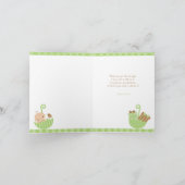 Carte pliée Baby shower Merci (Intérieur)