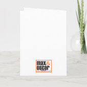 Carte pliée Boot & Fleurs (Dos)