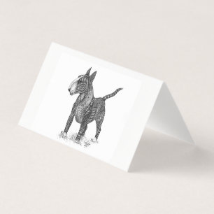 Carte pliée Bull Terrier
