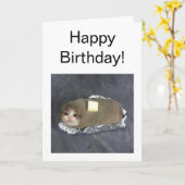 Carte pliée Butta Chat Meme (Fleur jaune)