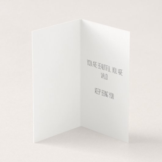 Carte pliée - Carte aimée non binaire (Inside)