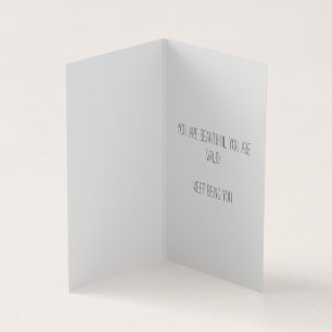 Carte pliée - Carte aimée non binaire