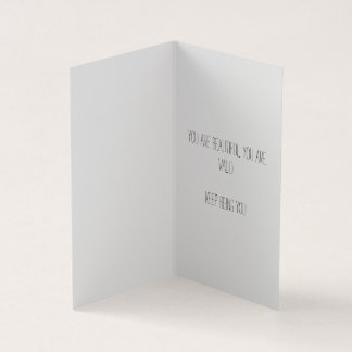 Carte pliée - Carte aimée non binaire