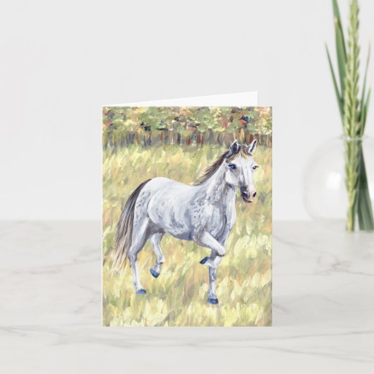 Carte pliée Cheval Blanc (Devant)