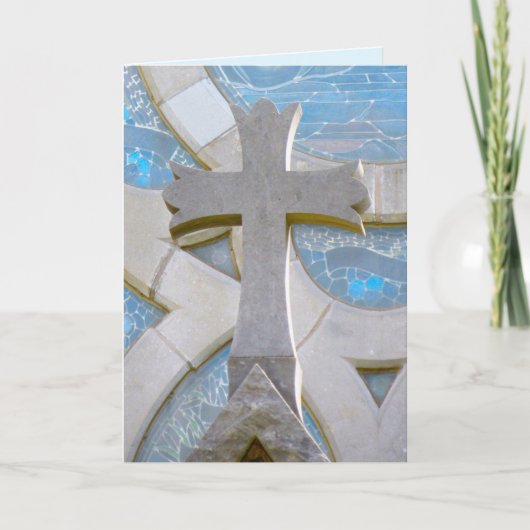 Carte pliée Christian Cross (Devant)