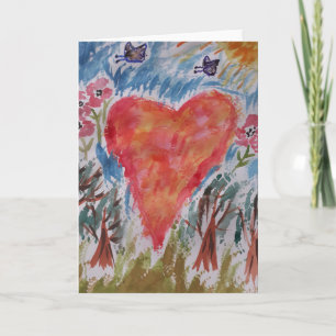 Carte pliée Coeur de la planète