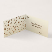 Carte pliée d'Acorns de Thanksgiving (Inside)