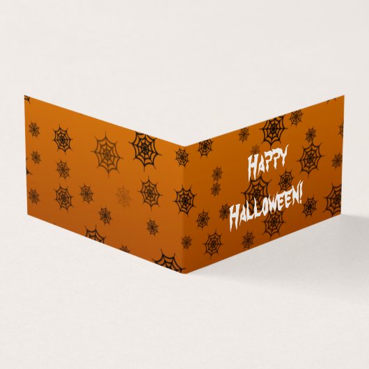 Carte pliée d'araignée d'Halloween (Outside)