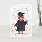Carte pliée de graduation de chat (Devant)