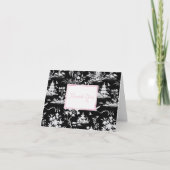 Carte pliée de la Chinoiserie noire Merci (Devant)