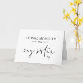 Carte pliée de la proposition de la soeur de la se (Fleur jaune)