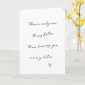 Carte pliée de la proposition de la soeur de la se (Fleur jaune)