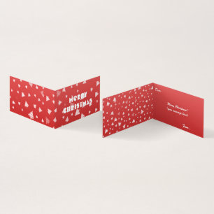 Carte pliée de l'arbre de Noël