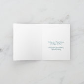 Carte pliée de message personnalisé en forme d'arc (Intérieur)