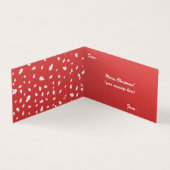 Carte pliée de Noël Snowman (Inside)