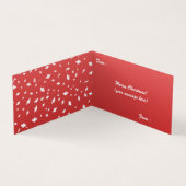 Carte pliée de Noël Snowman (Inside)