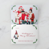 Carte pliée de Noël Tomten (Intérieur)