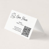 Carte pliée de photo de maison ouverte Flèche Immo (Back)
