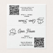 Carte pliée de photo de maison ouverte Flèche Immo (Outside Unfolded)