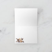 Carte pliée de quatre chatons joueurs (Intérieur)