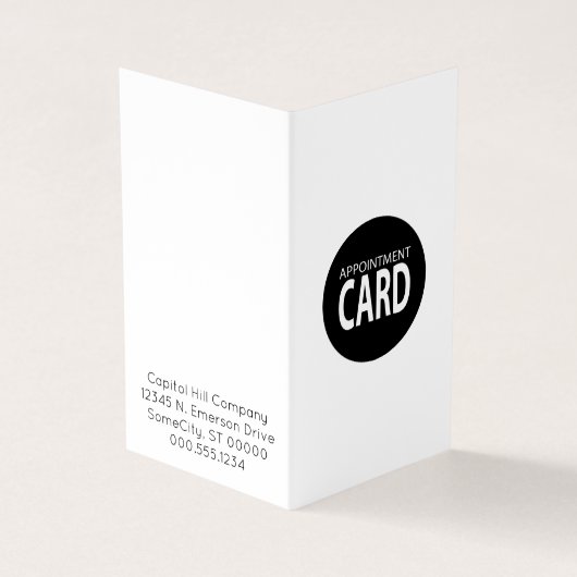 carte pliée de rendez-vous (Extérieur)