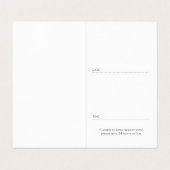 carte pliée de rendez-vous (Intérieur déplié)