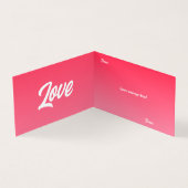 Carte pliée de Saint Valentin (Inside)