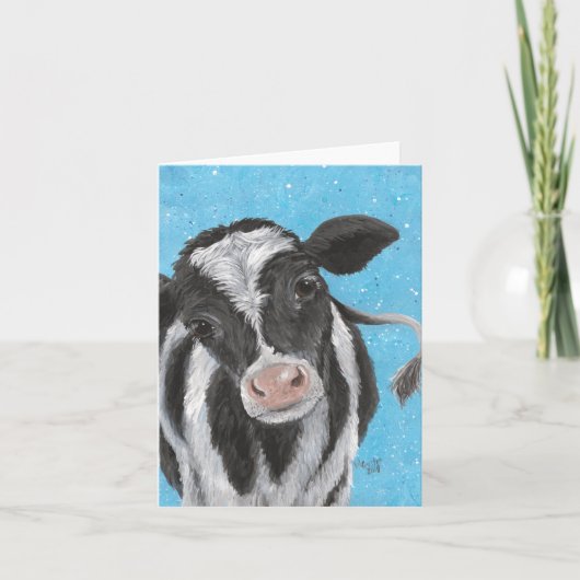 Carte pliée de veau Holstein (Devant)