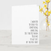 Carte pliée de voeux (Fleur jaune)