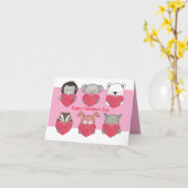 Carte pliée d'échange de la Saint-Valentin de la c (Fleur jaune)