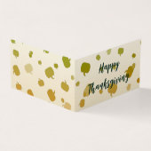 Carte pliée des Citrouilles de Thanksgiving (Outside)